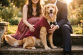 Load image into Gallery viewer, Burgundy Dog Tuxedo — lifestyle photo