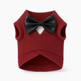 Load image into Gallery viewer, Burgundy Dog Tuxedo — product detail (white background)