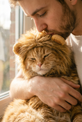 Load image into Gallery viewer, Lion Mane Hood — lifestyle photo