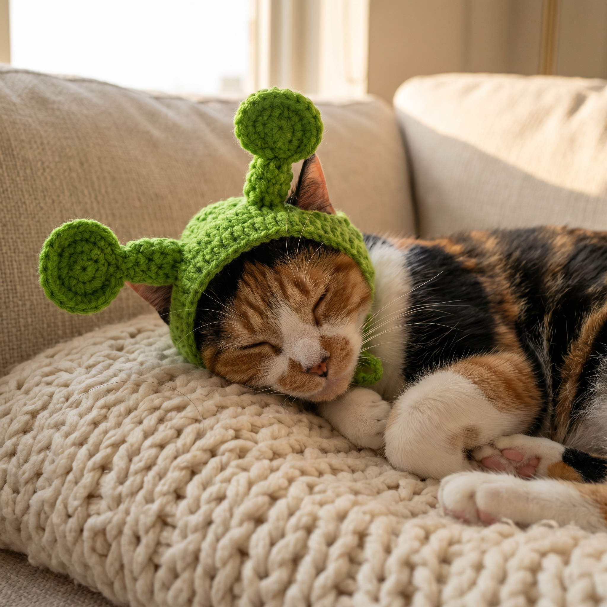 Alien Knit Hat — lifestyle photo