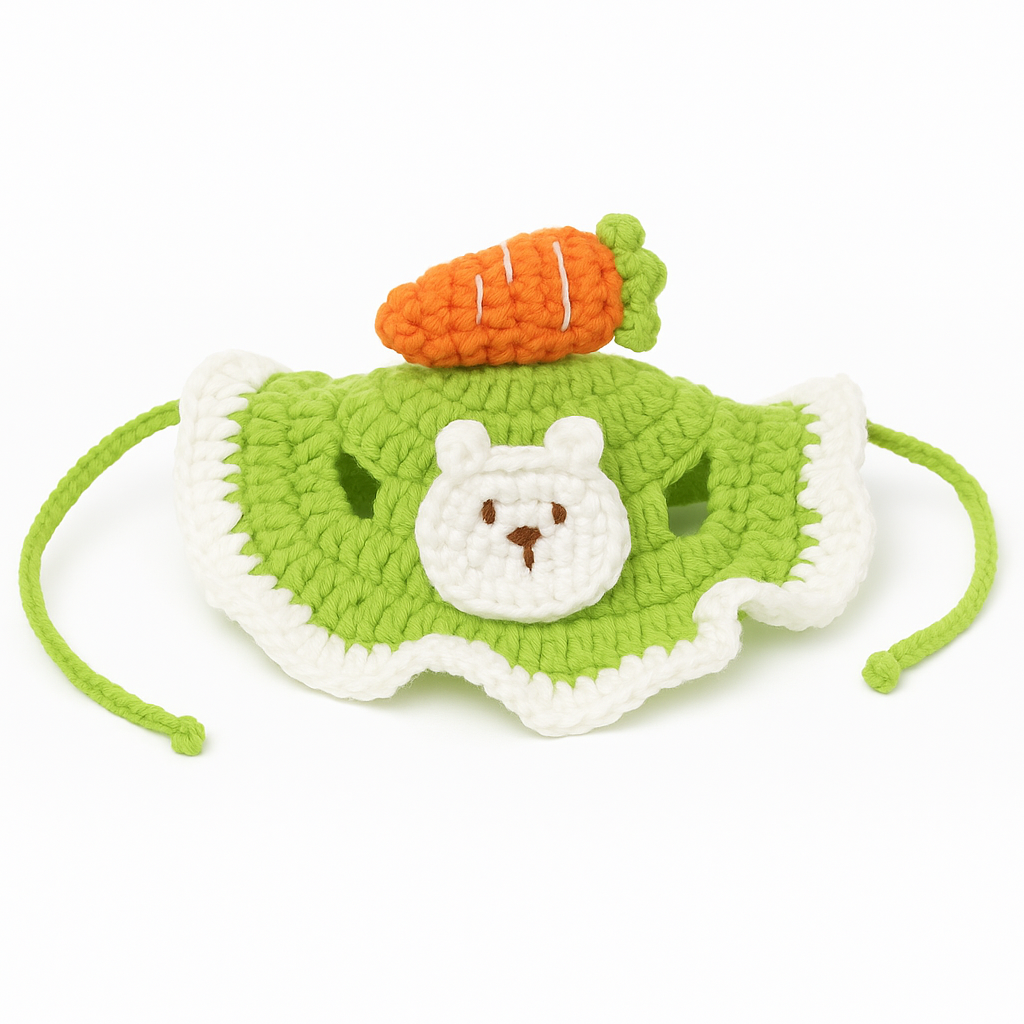Bunny Carrot Crochet Set — product detail (white background)