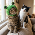 Load image into Gallery viewer, Closed Frog Knit Hat — lifestyle photo
