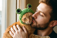 Load image into Gallery viewer, Closed Frog Knit Hat — lifestyle photo
