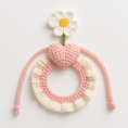 Load image into Gallery viewer, Daisy Heart Collar — product detail (white background)

