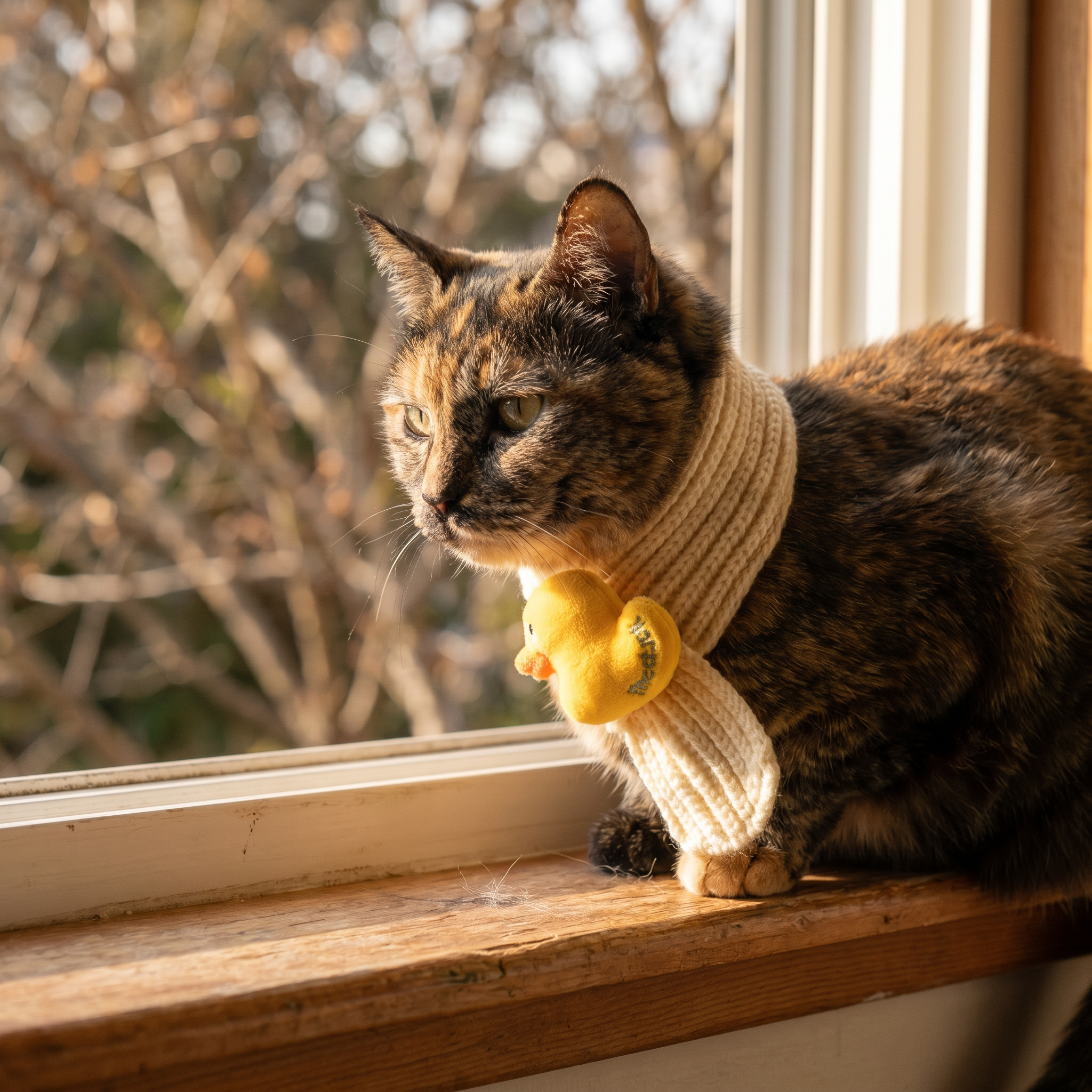 Duck Charm Scarf — lifestyle photo
