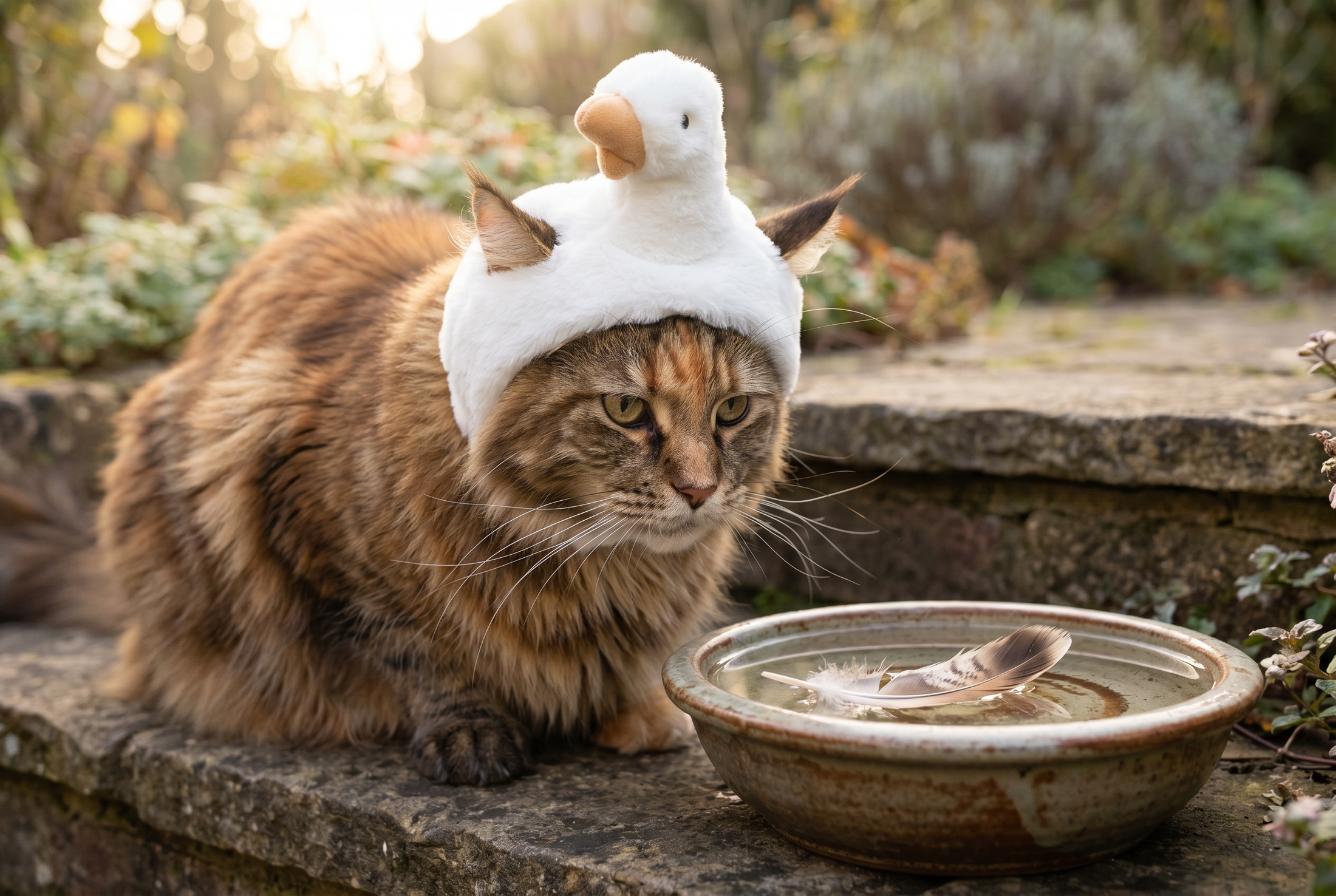 Duck Plush Hood — lifestyle photo