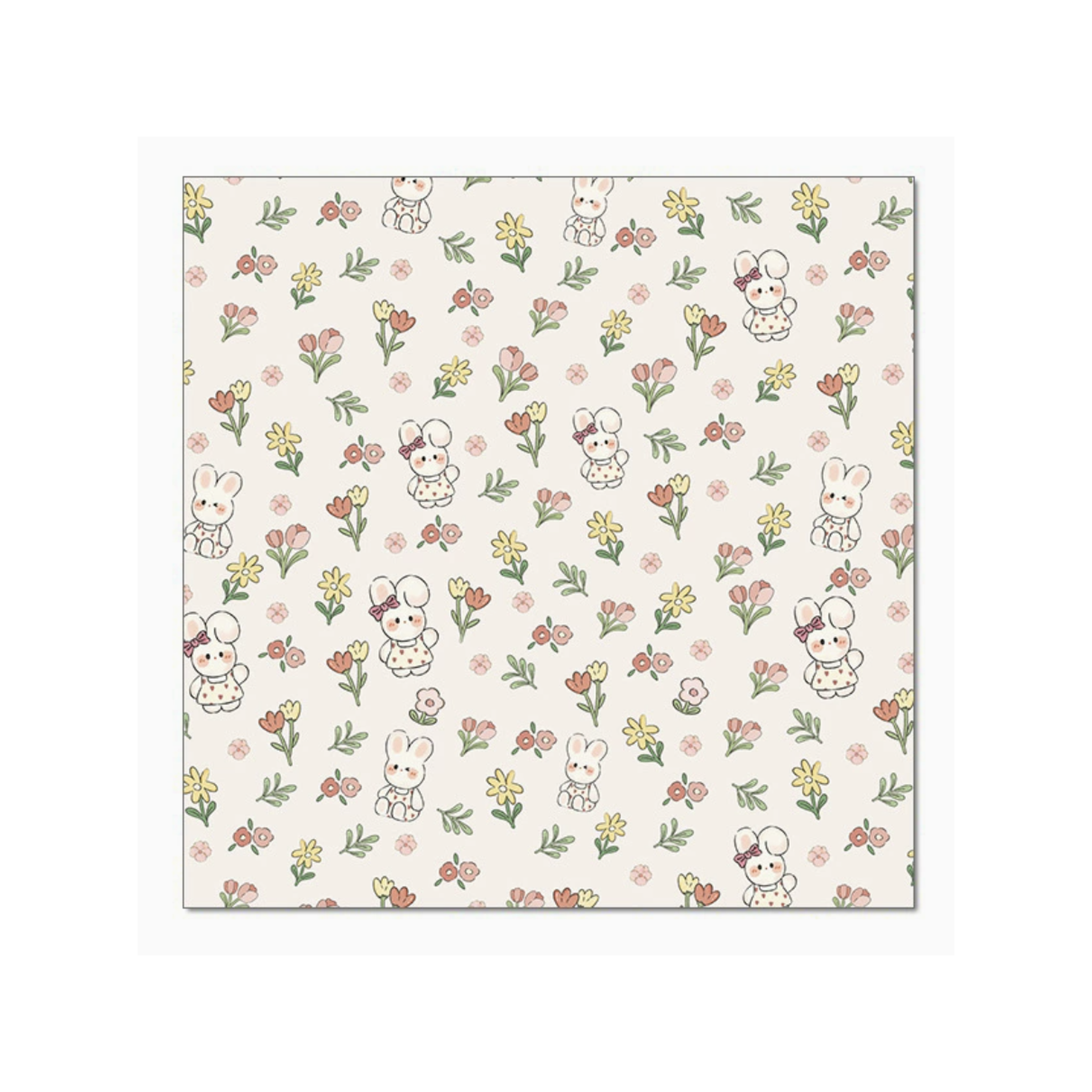 Floral Rabbit Wrap — product detail (white background)