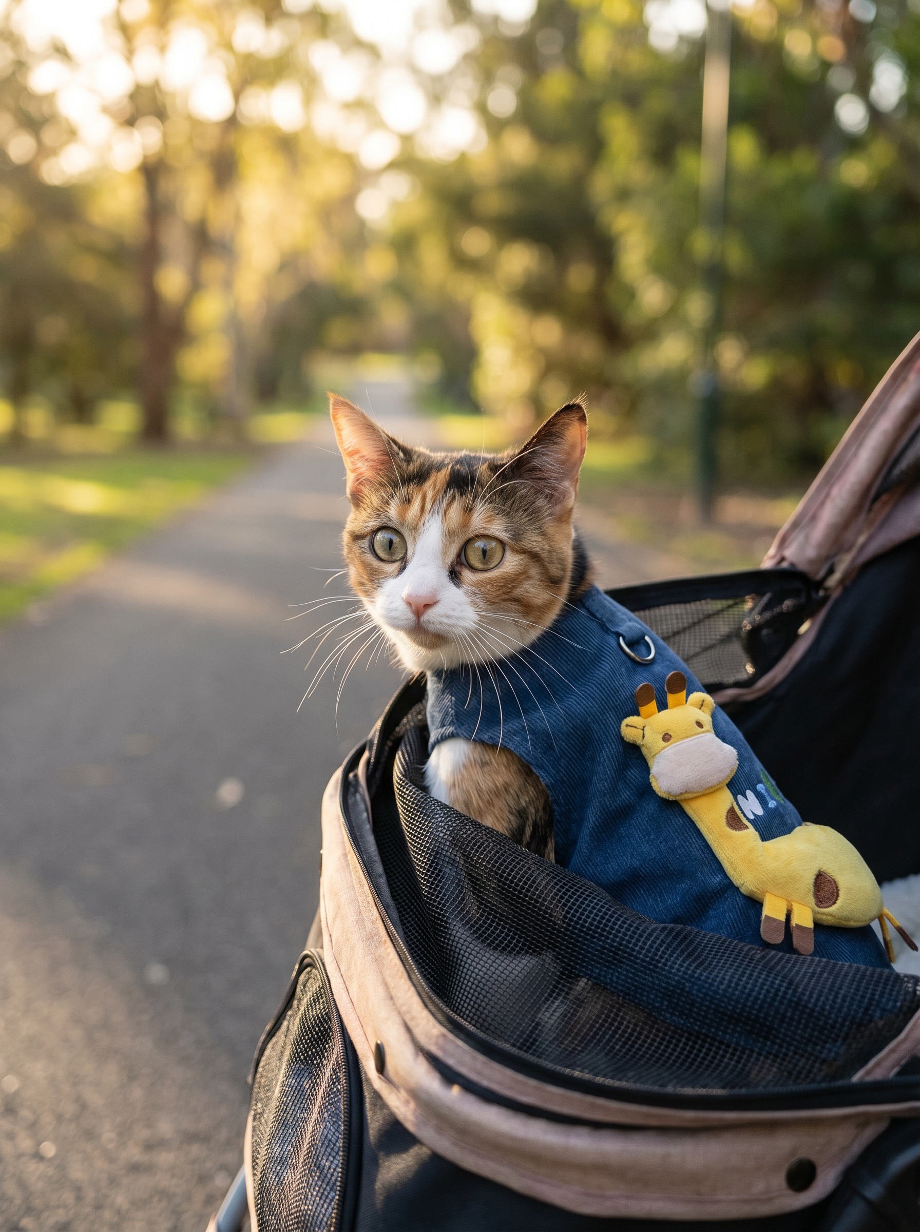 Giraffe Cat Tank — lifestyle photo