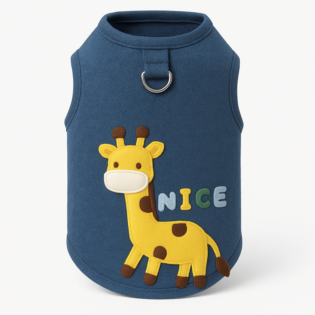 Giraffe Cat Tank — product detail (white background)