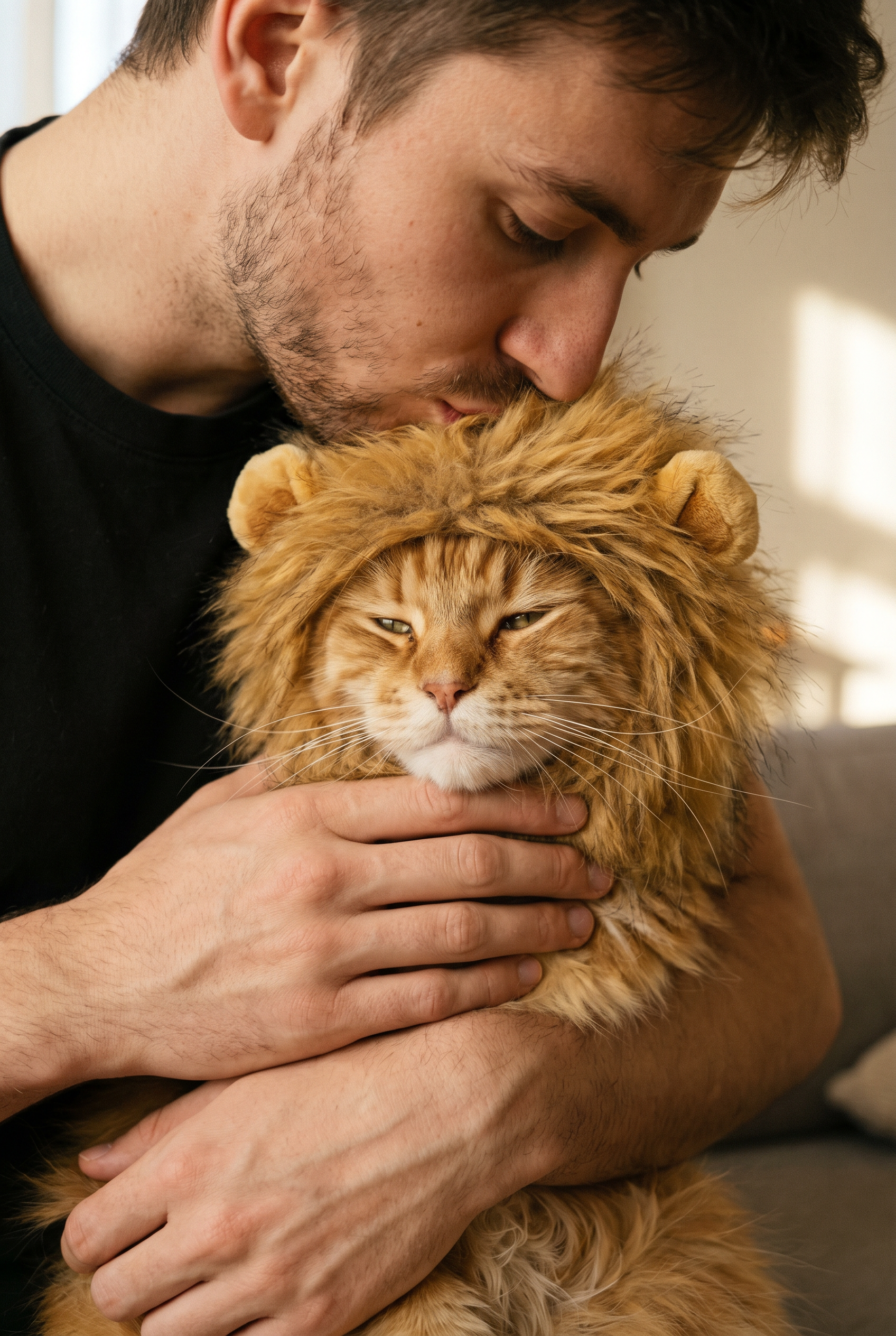 Lion Mane Hood — lifestyle photo