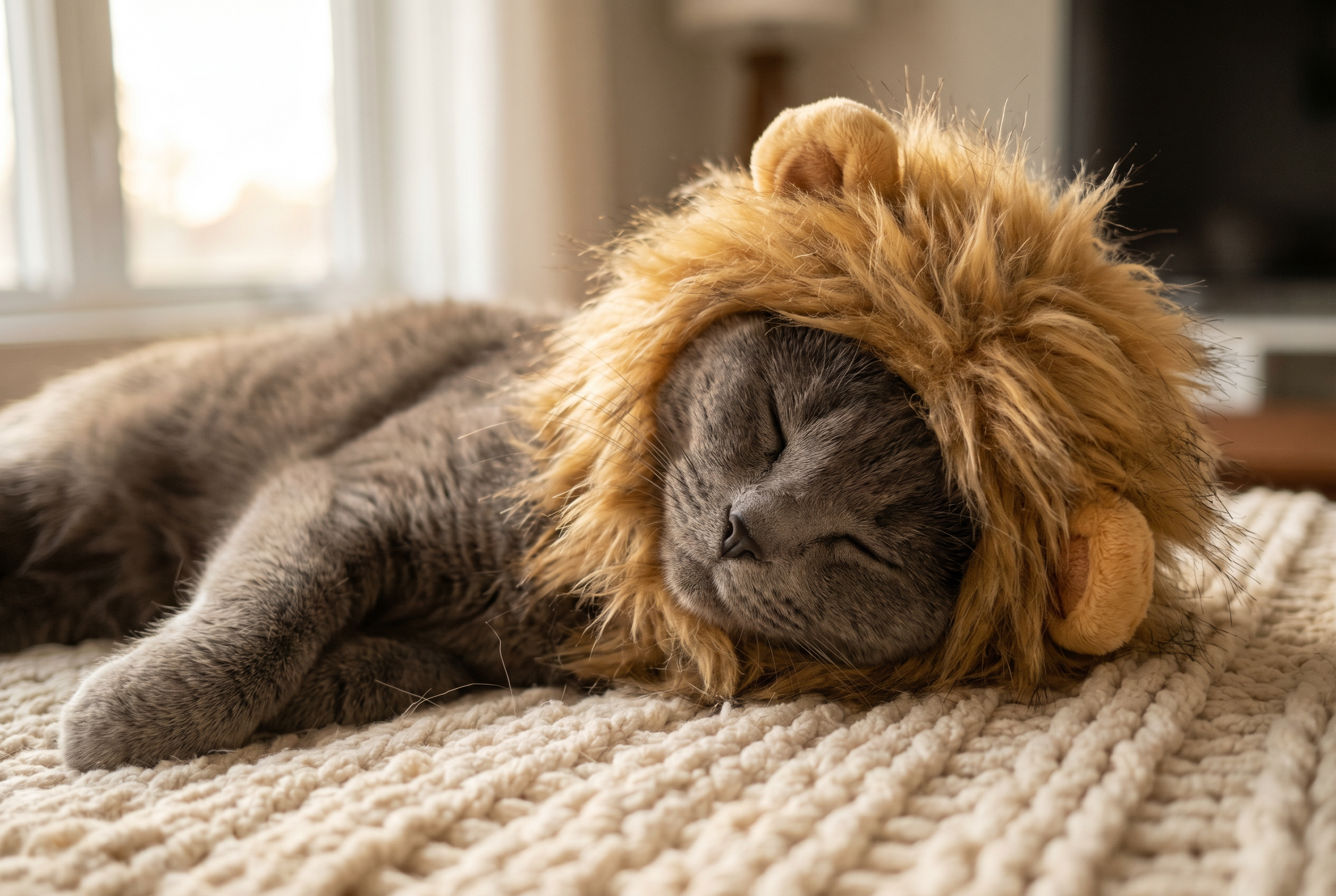 Lion Mane Hood — lifestyle photo