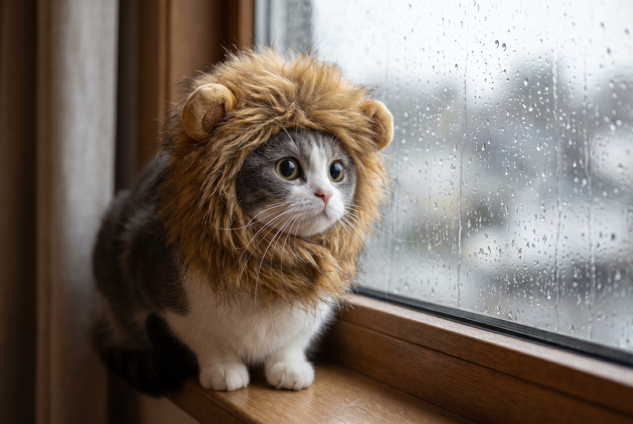 Lion Mane Hood — lifestyle photo