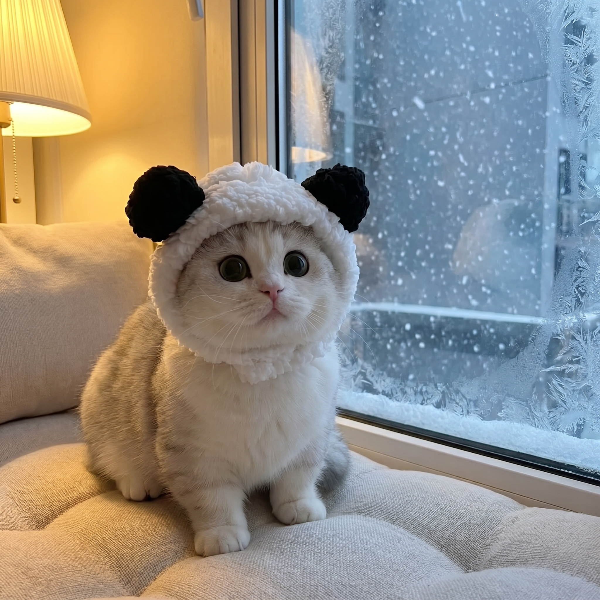 Panda Sherpa Hood — lifestyle photo
