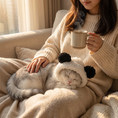 Load image into Gallery viewer, Panda Sherpa Hood — lifestyle photo
