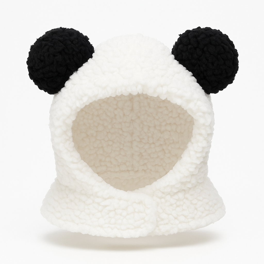 Panda Sherpa Hood — product detail (white background)