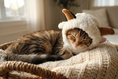 Load image into Gallery viewer, Sheep Horned Hood — lifestyle photo
