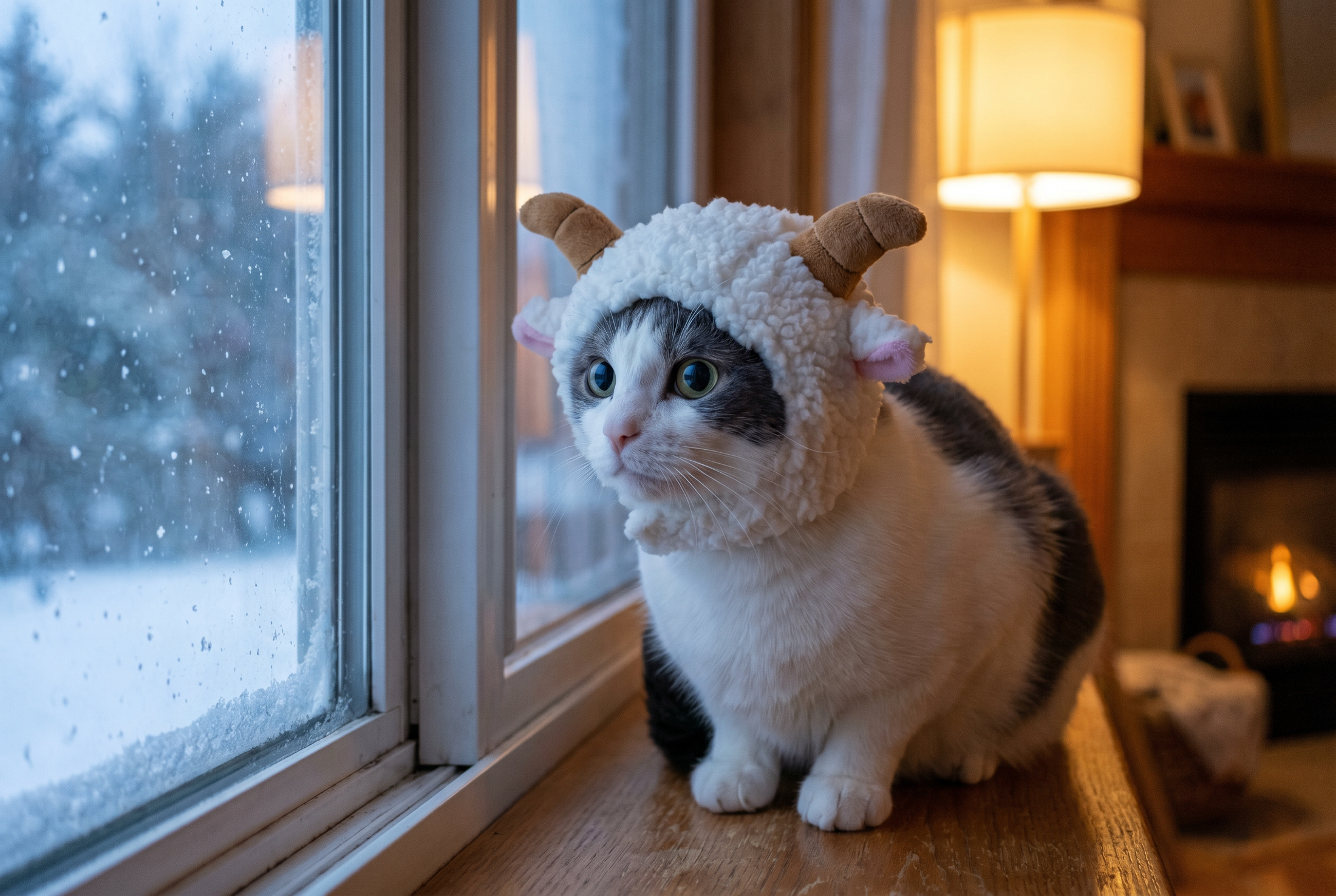 Sheep Horned Hood — lifestyle photo