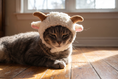 Load image into Gallery viewer, Sheep Horned Hood — lifestyle photo
