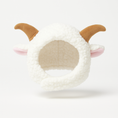 Load image into Gallery viewer, Sheep Horned Hood — product detail (white background)
