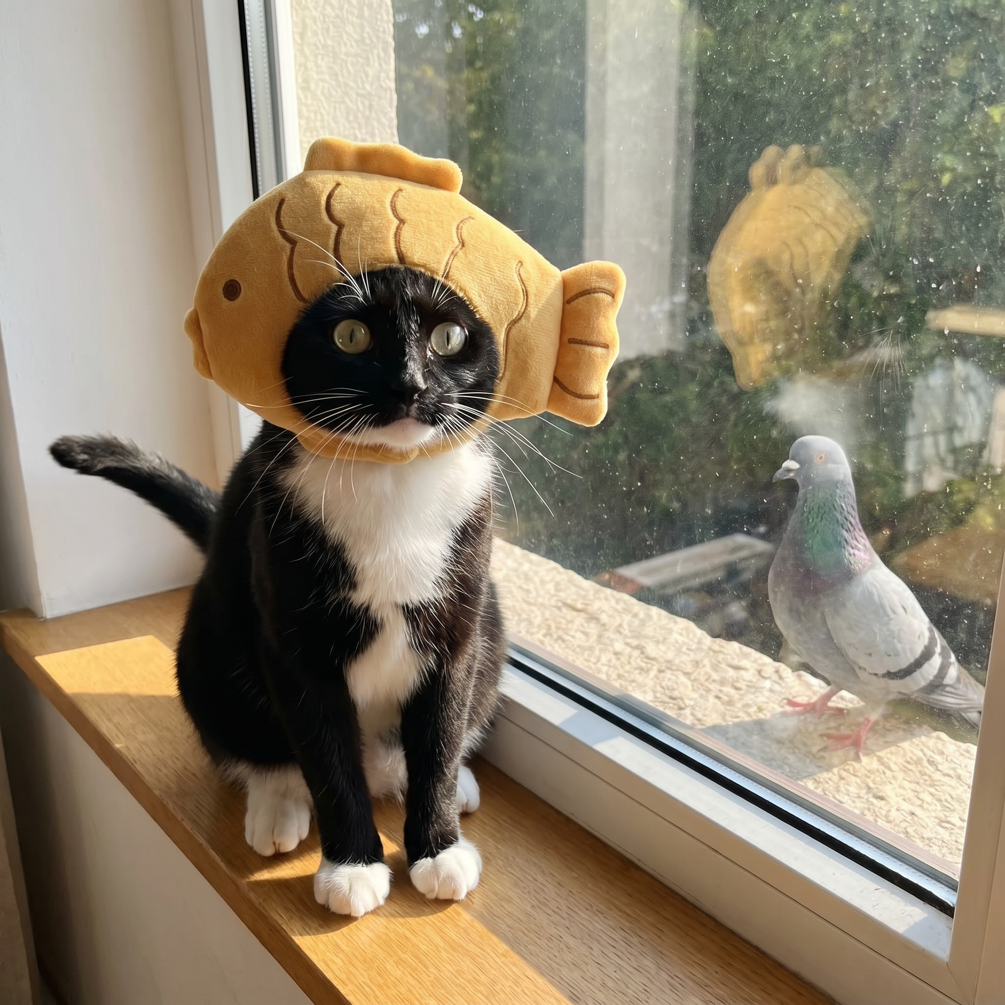Taiyaki Fish Hood — lifestyle photo