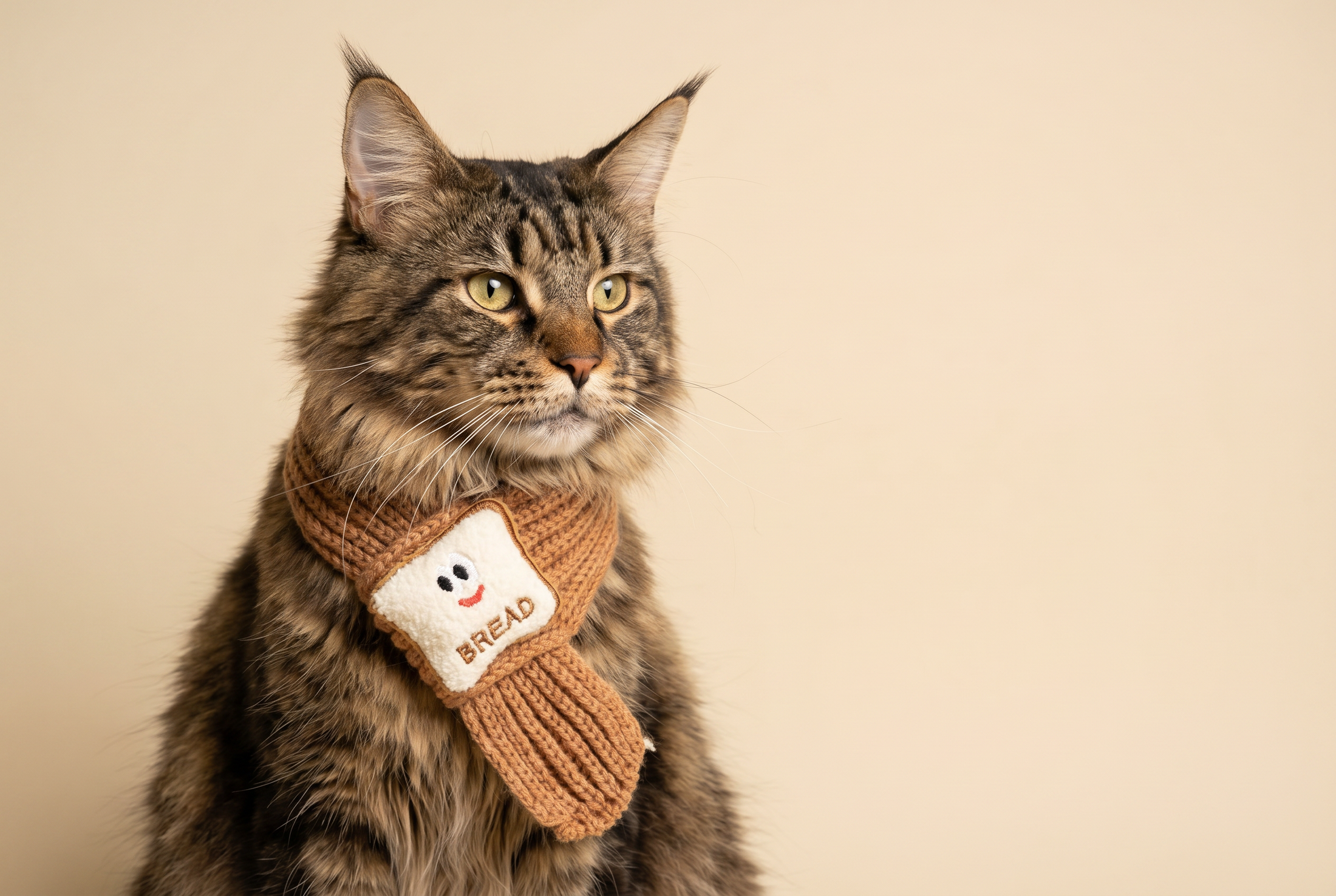 Toast Charm Scarf — lifestyle photo