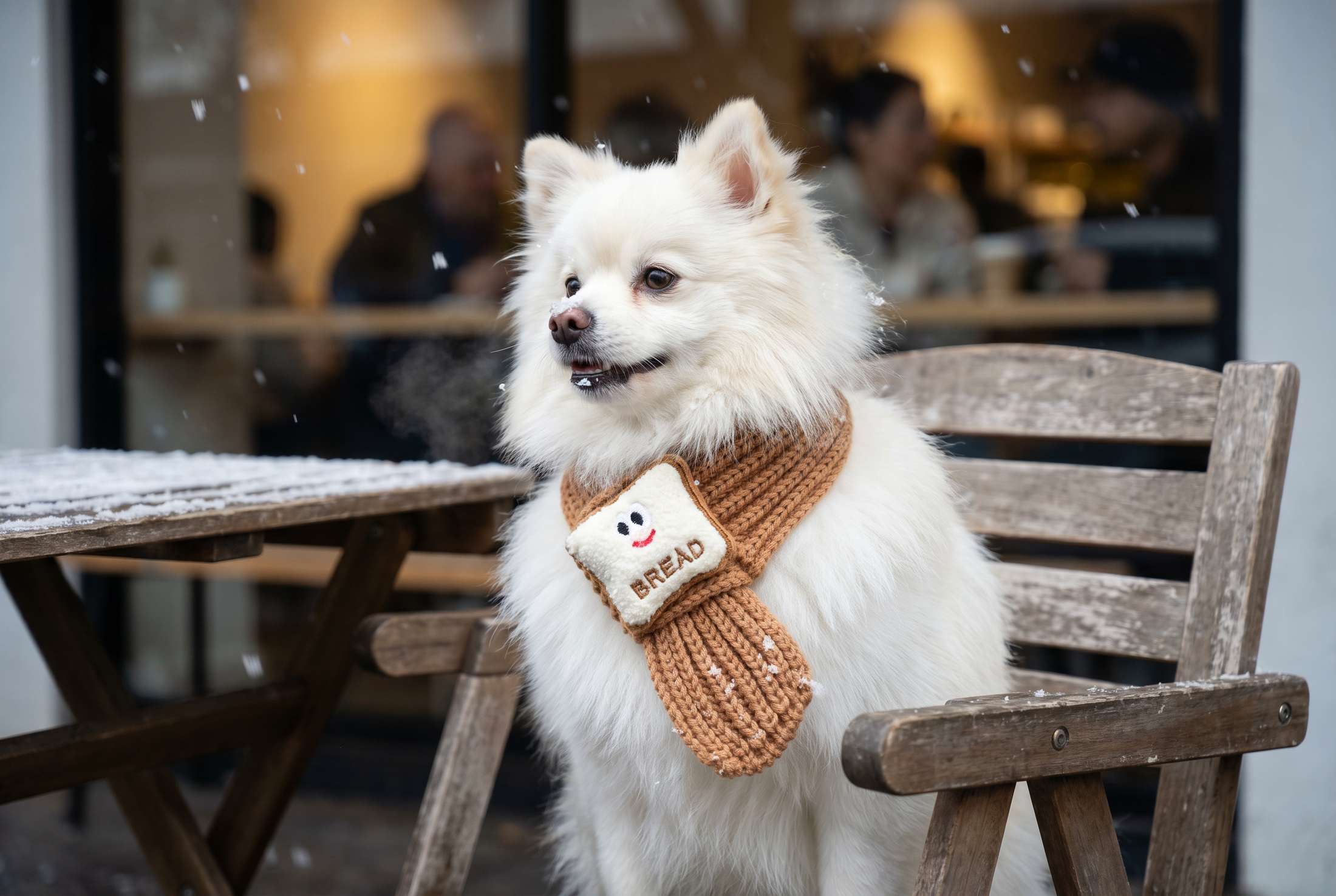 Toast Charm Scarf — lifestyle photo