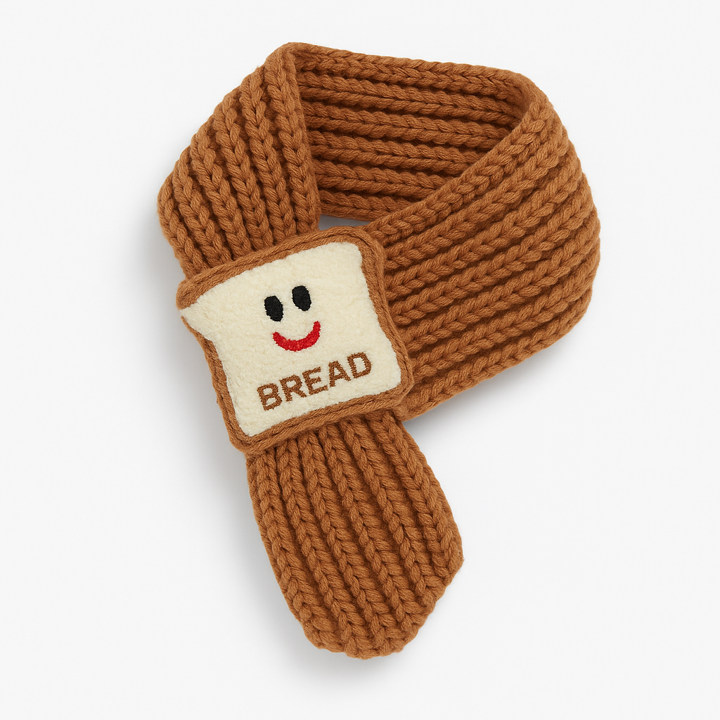 Toast Charm Scarf — product detail (white background)